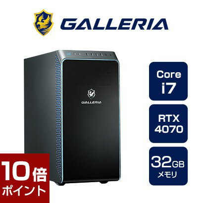 ڥݥ10ܡ516159ʬޤǡۥꥨPC ǥȥåPC GALLERIA ꥢ XA7C-R47-C ưԽǥ Core i7-14700F RTX4070 1TB SSD 32GB Windows 11 Home 14175-4556