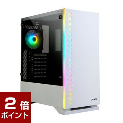 【ポイント2倍★5月16日1時59分まで】ZALMAN S5 White (ATX ガラス ホワイト)