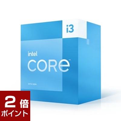 【ポイント2倍★5月16日1時59分まで】【国内正規品】INTEL インテル / Core i3 13100 BOX / 動作クロック周波数:3.4GHz / ソケット形状:LGA1700 / [Corei313100BOX] / 735858528351