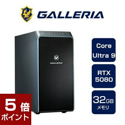 クリエイターPC デスクトップパソコン ガレリア GALLERIA ZA9C-R58-C Intel Core Ultra搭載 Core Ultra 9 285K RTX5080 SSD1TB メモリ32GB Windows 11 Home 17146-4344