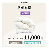 【羽毛布団専門】完全個別洗いクリーニング【送料全額弊社負担】環境洗剤”海へ”を使用