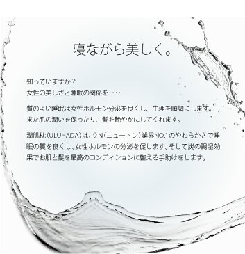 潤肌枕2 （Mサイズ） うるはだまくら ULUHADA2 「寝ながら美しく」睡眠中に髪、肌を保湿するマクラ 炭美容 ドクタースミス 炭 枕 マクラ 低反発枕 枕 肩こり 枕 横向き 睡眠負債 美容まくら 保湿 最新美容 スージーAS快眠枕 誕生日プレゼント