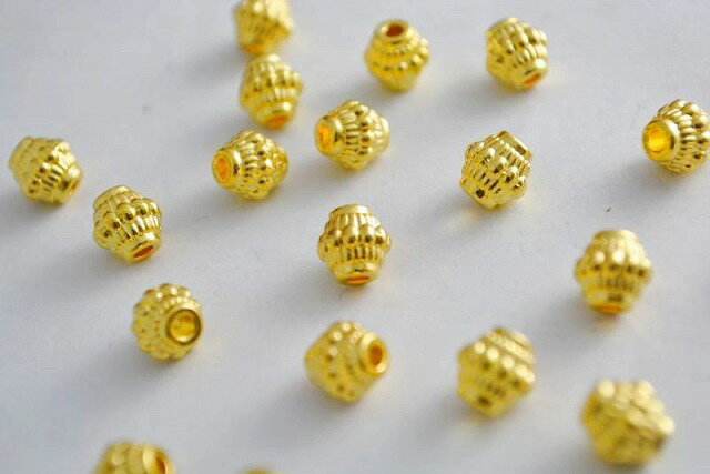 ビーズクラブ ロンデル メタルビーズ たる ゴールド 7mm 40個 パーツ