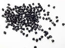 ビーズクラブ アクリルビーズ ブラック ダイヤカット 8mm 100個 プラスチックビーズ ソロバン型 そろばん型 多面カット 手芸 ハンドメイド パーツ