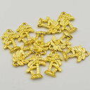 ビーズクラブ チャーム ハワイアン ヤシの木 金 ゴールド 18mm 10個セット ピアス イヤリング やしの木