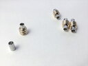 5個 ビーズクラブ マグネットクラスプ NO.4 3本2色小 ピンクゴールド バイカラー ヒモ用 19mm ブレスレット ネックレス 磁石 留め金具 接続金具 ...