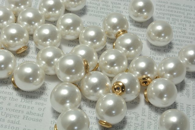 ビーズクラブ ピアス キャッチ パール ゴールド 2個 10mm ピアス イヤリング パーツ ハンドメイド DIY