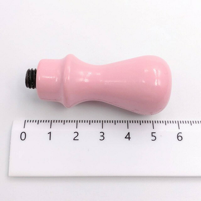 シーリングワックス スタンプハンドル ピング 55mm 1本 持ち手 取っ手 桃色 シーリングスタンプ 封蝋 手紙 ギフトカード プレゼント 招待状 ビーズクラブ