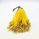 ビーズクラブ カニカン付ストラップ 金 100本 クリームイエロー ストラップ 携帯 パーツ ハンドメイド DIY