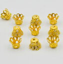 ビーズキャップ 深花 小 ゴールド 6mm 10個 K-014 金色 アクセサリー ネックレス ブレスレット ピアス パーツ ハンドメイド ビーズクラブ