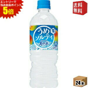 【送料無料】【冷凍兼用商品】サントリー 天然水 うめソルティ 540mlペットボトル 24本入 梅ソルティ ミネラルウォーター 水 フレーバーウォーター 熱中症対策 ※北海道800円・東北400円の別途送料加算 [39ショップ] st2505のサムネイル