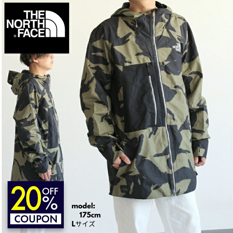 THE NORTH FACE ノースフェイス レプコ ジャケット Repko JACKET アウトドアジャケット ロング丈 ジャケット DRYVENT 防水/防風 迷彩柄 ギフト カップル ペア プレゼント ランニング