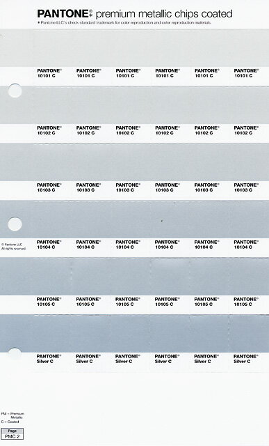 【スーパーセールp2倍】PANTONE メタリックチップス 差替ページ P51 色番号 10358C 10359C 10360C 10361C 10362C 1...