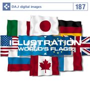 超ポイントバック祭p2倍 DAJ 187 ILLUSTRATION / WORLD'S FLAGS メール便可 CD-ROM素材集 ロイヤリティ..