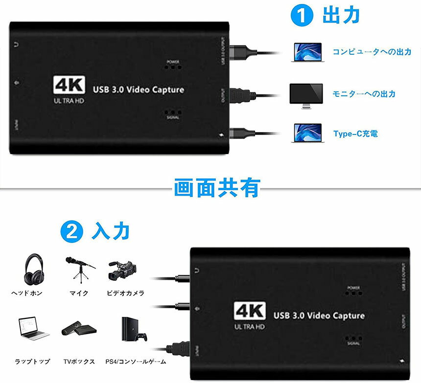 Usb3 0 Hdmi キャプチャーボード ゲームキャプチャー ビデオキャプチャー 4k 60hzパススルー Hd1080p 60fps録画 送料無料 あす楽 即納 低遅延 Pc Switch Ps4 Ps3 Potplayer スマホ ゲーム録画 X対応 配信 Obs Youtube Twitch Linux 交換無料 Xsplit Windows Xbox Os 実況