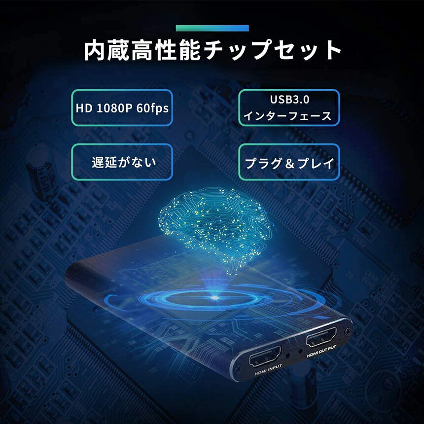 4K 60HZ�ѥ����롼�б� HDMI ����ץ��㡼�ܡ��� �ӥǥ�����ץ��� HDR�б� USB3.0 HD1080P 60FPSϿ�� ���ٱ� ���̾��� PC/Switch/PS4/Xbox/PS3/���ޥ� Windows Linux OS X�б� OBS Potplayer XSplitŬ�� YouTube Twitch ������Ͽ�� �¶� �ۿ� �饤�ֲ��