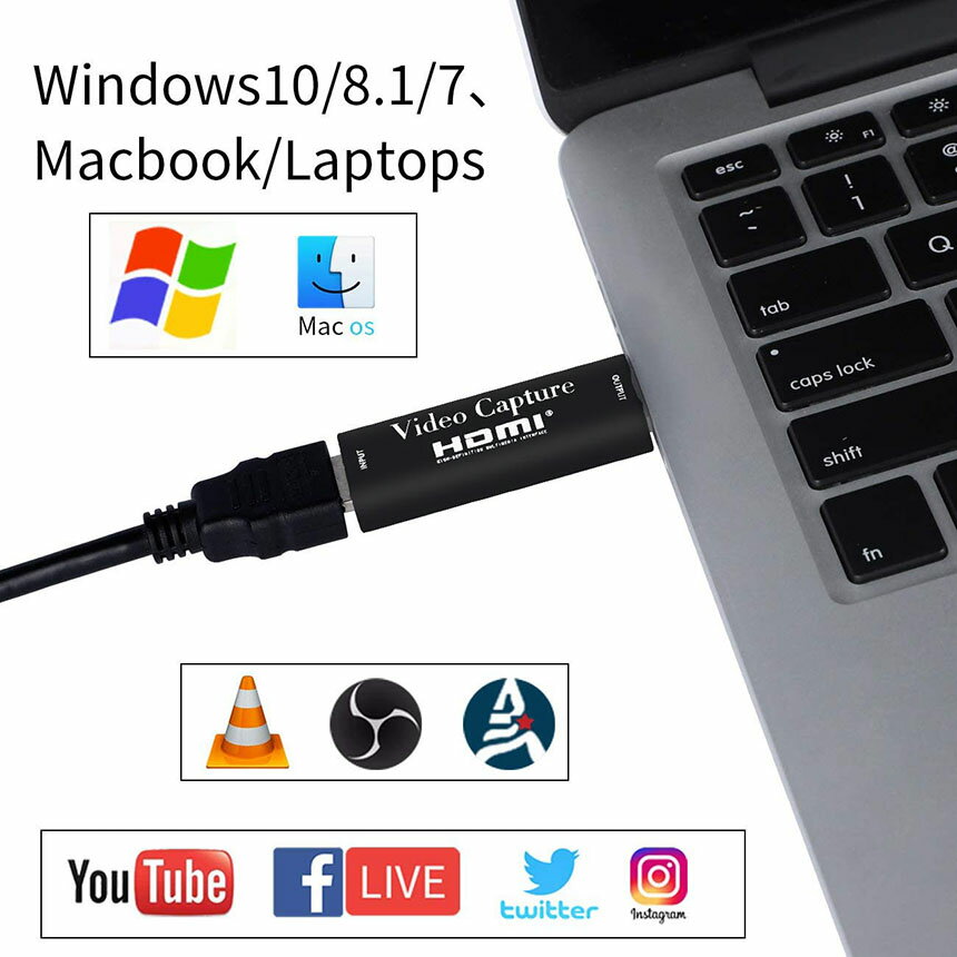 HDMIキャプチャーボードビデオキャプチャーボードHDMIキャプチャーHDMIゲームキャプチャ1080P30Hzゲーム実況生配信画面共有録画ライブ会議に適用SwitchXboxOneOBSStudioPS4YouTube対応電源不要持ち運びに便利