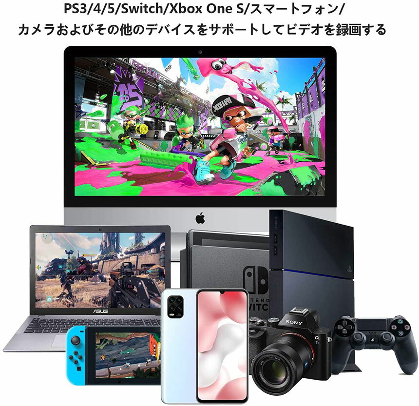 HDMIキャプチャーボードビデオキャプチャーボードHDMIキャプチャーHDMIゲームキャプチャ1080P30Hzゲーム実況生配信画面共有録画ライブ会議に適用SwitchXboxOneOBSStudioPS4YouTube対応電源不要持ち運びに便利