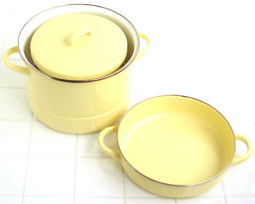 辰巳芳子さん考案！【送料無料】MIMOZA ほうろう蒸気調理鍋