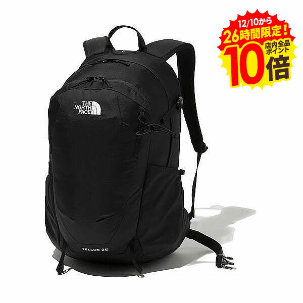 【23日2時までP最大39倍 & 8/20 抽選で全額Pバック】THE　NORTH　FACE ノースフェイスアウトドアテルス　25　Tellus　26L　リュック　バックパック　ザック　日帰り　トレッキング　ハイキング　ハイドレーション対応　NM62202K