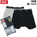 【2枚組】BVD【ボクサーパンツ】 B.V.D 綿100% NEW STANDARD 【メンズ 男性用 / ボクサーショーツ パンツ インナー メンズショーツ アンダーウェア 下着 肌着 /B.V.D/ セット】71030076