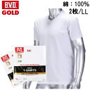 B.V.D.GOLD V首半袖シャツ BVD ゴールド V首 紳士 G044 インナーシャツメンズ 男性用 / Tシャツ 半袖 インナー アンダーウェア アンダーシャツ 下着 肌着