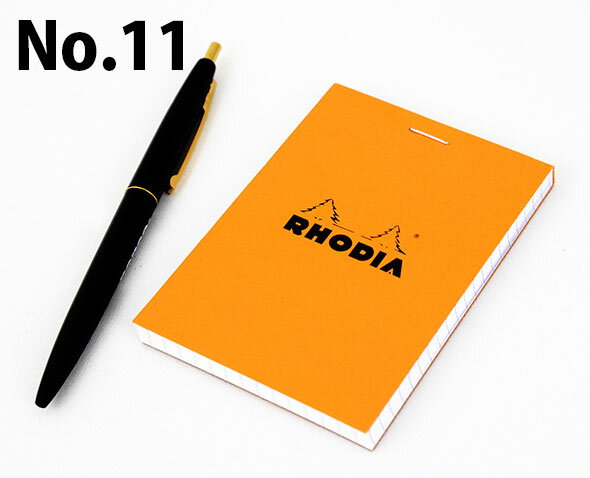 [RHODIA]ブロックロディア オレンジNo.11メモ ブロック 文房具 デザイン おしゃれ ステーショナリー 海外 輸入 イー…