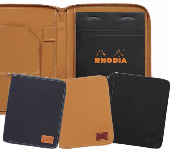 RHODIA(ロディア) ラウンドジップ ケース No.16方眼罫フランス ステーショナリー カラフル 記録 ノート ノートカバー A5 海外 輸入 メモ帳 メ...