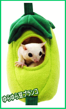 モモンガ用ハウス ゆらゆら豆ブランコ レインボー