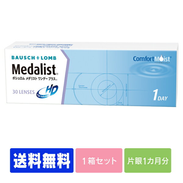 【処方箋不要】 【送料無料】 メダリストワンデープラス 30枚パック ( コンタクトレンズ コンタクト 1日使い捨て ワ…