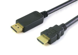 DisplayPort to HDMI 変換ケーブル1.8m オスーオス(DP to HDMI)