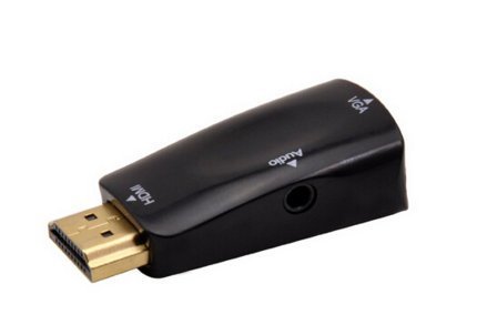 楽天いーしゃーHDMI to VGA アダプ オスーメス 3.5mm 音声出力付 HDMI信号をVGA出力信号へ変換 アダプター 送料無料