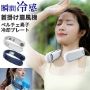 【即冷ペルチェ素子 】Benks ネックファン 瞬間冷感 ペルチェ素子 冷却プレート 3段階風量 バッテリー4000mAh ネッククーラー 扇風機 充電式扇風機...
