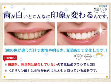 【送料無料 】ポリリンホワイト EX スターターキット ：医薬部外品・薬用歯磨き（内容量19mL） 特殊表面加工スポンジ歯ブラシ 水歯磨き：20個入約1ヶ月分 歯磨き ポリリン酸配合 口臭対策 デンタル デンタルケア