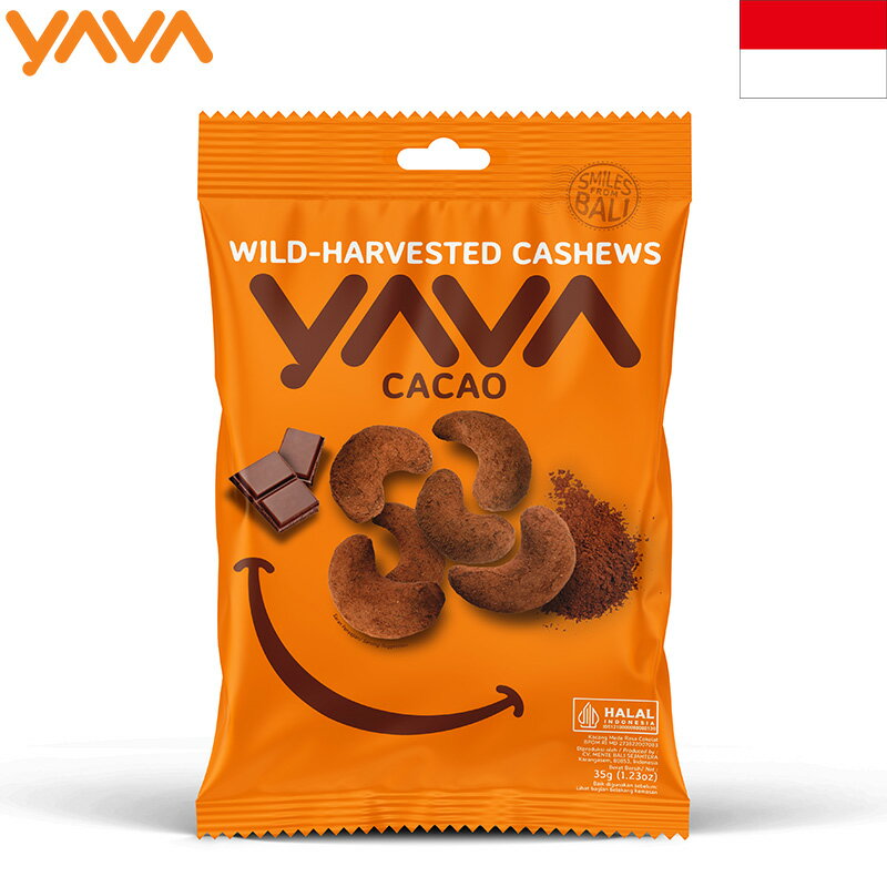 YAVA ヤヴァ カシューナッツ カカオ 35g×10個セット チョコ味 おつまみ インドネシア土産 お土産 輸入