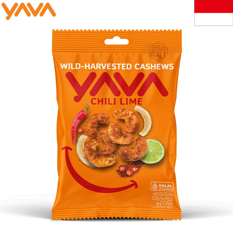 YAVA ヤヴァ カシューナッツ チリライム 35g×10個セット 辛口 おつまみ インドネシア土産 お土産 輸入