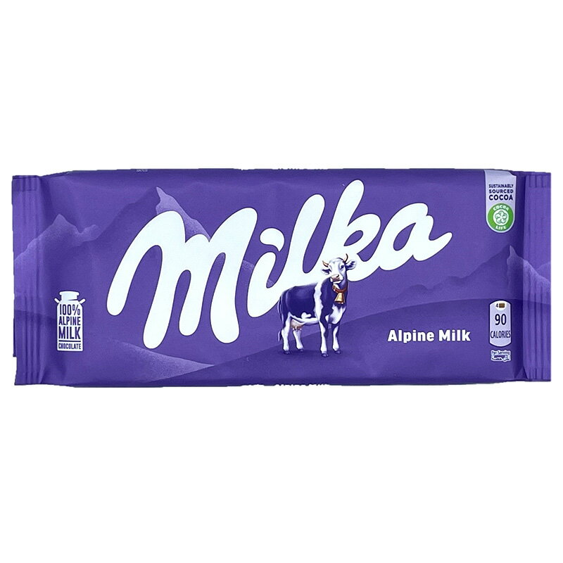 Milka ミルカ ハッピーカウ 90g×1個 ミルクチョコレート 板チョコ ドイツ土産 輸入菓子 夏季クール