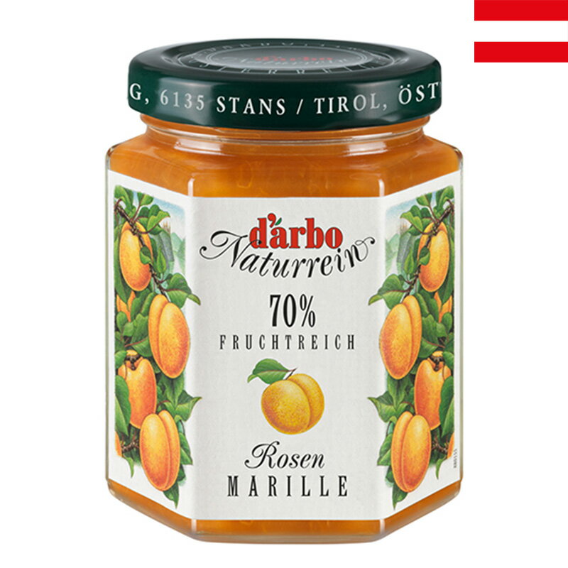 Darbo ダルボ ローズアプリコットジャム 200g 瓶 ダブルフルーツ コンポート コンフィチュール オーストリアみやげ オーストリア土産
