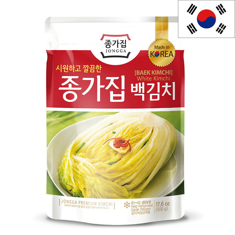 宗家 ペクキムチ 500g×10袋セット 白キムチ 白菜 大根 辛さ控えめ 韓国みやげ 韓国土産 海外おみやげ 輸入食品 別送 直送