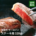 宮崎牛 サーロインステーキ 160g×2 黒毛和牛 ブランド牛 銘柄牛 送料無料 EM5-17 鉄板焼き お歳暮 ギフト 贈答 祝い 国産 冷凍 別送 直送