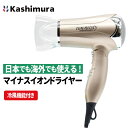 ヘアードライヤー 海外対応 イオンミスティ TI-168 800W 電圧切替式 冷風 マイナスイオン 渡航 旅行 トラベル Kashimura カシムラ(2)