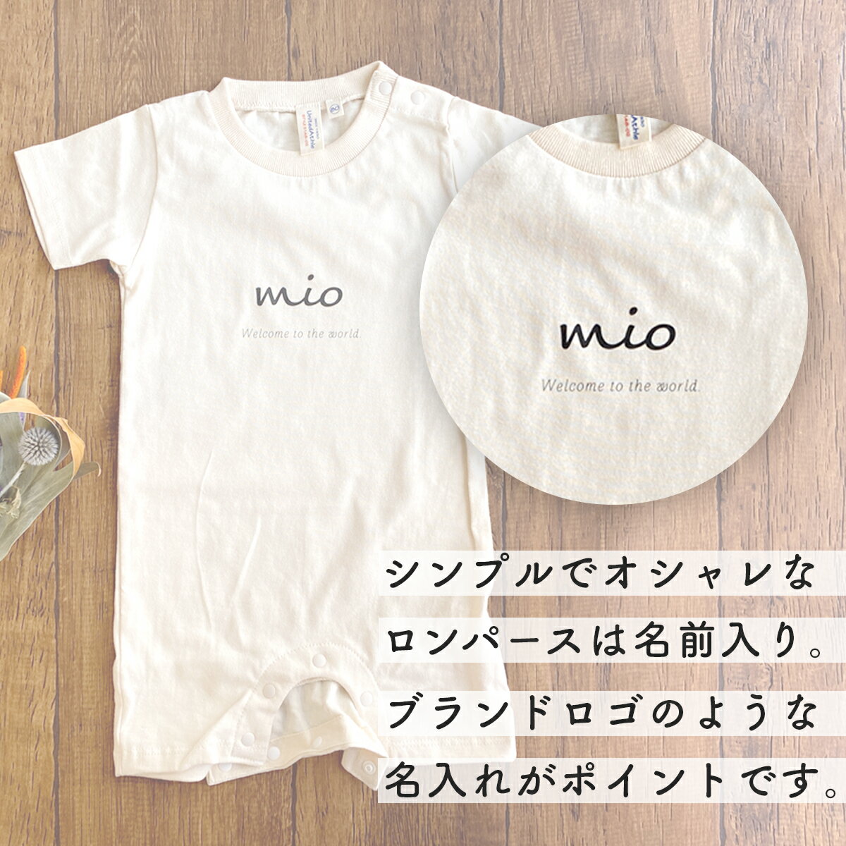 送料無料 名前入り ロンパース 男の子 女の子 春 夏 80 出産 出産祝い 名入れ プレゼント 送料無料 ギフト おしゃれ ロンパース 半袖 ベビー ギフト オリジナル オーダー バースデー ニューボーン