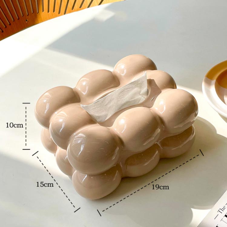 ティッシュペーパーボックス ティッシュボックス トイレットペーパー収納 ティッシュケース 北欧 卵 ティッシュホルダー セラミック 陶器製 ティッシュカバー かわいい 高級感 収納ボックス ティッシュボックス 装飾 リビング ペーパーホルダー [3]
