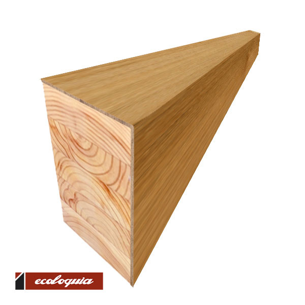 インドネシアチーク 玄関框 複合単板張り 無塗装【プレミアム】90×150×1950mm