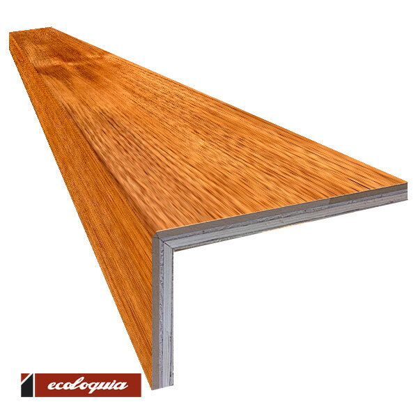 インドネシアチーク L字リフォーム框 複合単板張り 自然塗料（透明つや消しオイル仕上げ）【プレミアム..