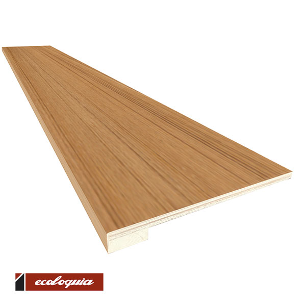 インドネシアチーク 式台 複合単板張り 無塗装【プレミアム】45x450x1950mm