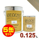 【法人様・個人事業主様 会社入れ限定】5缶セット割引！プラネットジャパン Kreidezeit（クライデツァイト） オイルステイン ウッドコート スタイリッシュ 半透明 着色仕上げ #37 グリニッシュグレー[0.125L×5缶] 屋内外 木部用 自然塗料