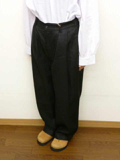 【セール】ディージーワイ　D*g*y　dgy 　ワイドパンツ　タック　テーパード　リネン　オックス　オケージョン　フォーマル　セットアップ　卒業式　入学式