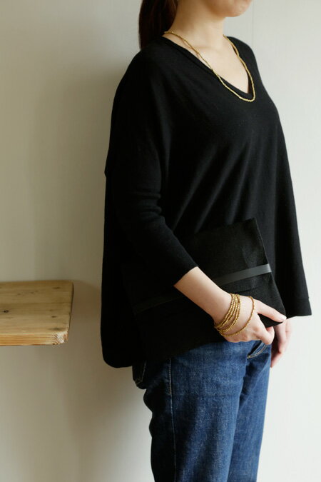 fog linen work フォグリネンワーク ネックレス ブラス ビーズ L CP