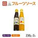 鹿児島県産 フルーツソース セット ( ブルーベリー・マンゴー ) 230g × 各1本 計 2本セット 近藤農園 濃厚 ブルーベリーソース マンゴーソース 詰...